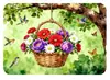 Ímãs de Geladeira Criativos Florais Pintados à Mão Retangulares de Vidro Cristal Ímãs de Geladeira Magnéticos Suaves Decoração de Jardim Retrô Europeia e Americana Presentes
