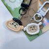 Mesmo estilo gelatina transparente lápis de cor pequeno novo chaveiro ins desenho animado menina fofa pingente de mochila BH284