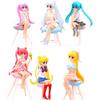 Figura de animación de dibujos animados de la serie de chicas hermosas, accesorios tridimensionales grandes, materiales de producción de bricolaje hechos a mano, accesorios de goma color crema