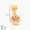 Antigo doce de ouro mudo estrela da sorte PENDENTE LUCKY gato da sorte PENDENTE RICO pulseira colar joias DIY