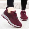 Sapatos Femininos para Idosos Primavera e Outono Antiderrapante Solado Macio Confortáveis para Meia-Idade e Idosos Sapatos Casuais Esportivos para Caminhada para Mães Sapatos Casuais Resistentes ao Desgaste