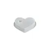 Zongbo Yeso Aromaterapia de Silicona Vela Corazón Base de Mesa Molde de Silicona Vela Fina con Forma de Corazón Molde para Portavelas DIY