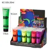 Venta al por mayor transfronteriza Pintura facial fluorescente a base de agua para dedos Halloween Danza Pintura facial lavable al agua Pigmento para pintura corporal