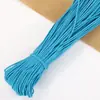 Banda Elástica Redonda de 2.5 mm de Colores en Stock, Cordón Elástico de Látex Hilado con Núcleo Blanco Natural, Banda de Goma Negra al por Mayor