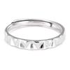 Anillo de pareja de cielo estrellado para hombres y mujeres, un par de anillos abiertos simples de alta gama, ligeros, de lujo y combinables.