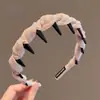 Diadema de Terciopelo Vintage con Pedrería para Mujer 2026 Nuevo Estilo Diadema de Corona Alta que Hace que la Cara Parezca Más Pequeña Accesorio para el Cabello Pasador Tocado
