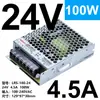Fuente de Alimentación Conmutada Shenzhen Mingwei Lrs-100W-24V4.5A 12V8.3A Transformador de 220 a CC 36V48