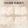 Roupa Íntima para Período de Crescimento Infantil, Cuecas Boxer para Meninas, Boxer Macio e que Não Aperta, Roupa Íntima Antibacteriana para Bebê Grau 10A