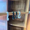 [Hongyuan] Expansão de Guarda-Roupa Gancho S de Plástico Tubo Redondo Sólido Tubo Quadrado Acessórios de Rack de Tubo de Aço Inoxidável Faixa Plana Colocação Sem Prego