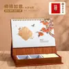 Calendario de Escritorio de Madera 2027 Planificador Diario de Escritorio Personalizado Adorno Memo Cuaderno Creativo para Escritorio de Oficina Personalizado