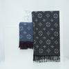 Bufanda para Niñas Invierno Gama Alta Estilo Coreano Versátil Negro y Blanco Moda Chal Grande Abrigo Exterior Bufanda Cálida para Estudiantes