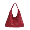 Bolsa de Tote Transfronteriza Gran Capacidad Otoño Invierno 2026 Nuevo Estilo Perezoso Retro Mate Bolso de Hombro Único Bolso Cruzado Simple