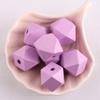 Accesorios para joyería diy color cuentas de madera octogonales color cuentas geométricas cuentas de madera poligonales multiángulo cuentas octogonales al por mayor