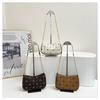 Bolsa pequena de flor velha feminina 2024 nova bolsa de axila estampada xadrez vintage bolsa de axila estilo all-match casual pequena bolsa quadrada