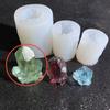 Simulación Racimo de Cristal Natural Piedra en Bruto Adornos Decorativos Cristal Goteo de Pegamento Racimo de Cristal Iceberg Saponita Goteo de Pegamento Molde de Silicona