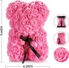 Regalo para el Día de San Valentín Chino, Oso de Rosa Simulada, Oso de Abrazo de Espuma de Flor Eterna Creativa, Fabricante de Fuente de Regalo de Cumpleaños