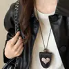 Bolsa de Llaves Larga de Cuero con Colgante para Llavero Collar con Marca de Cuero Llavero para Gafas Accesorios de Moda