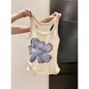 Camisola com Estampa Floral para Mulheres, Peça de Roupa para o Verão, Cobertura Lateral nos Seios, Top Base Justo ao Corpo, Regata Elegante da Moda