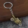 Llavero de motocicleta de carreras simulada, colgante de modelo de motocicleta de aleación vintage, llavero de coche personalizado para hombres