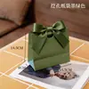 Bolsas de papel en stock, bolsas de regalo con moño, bolsas de joyería de cartón blanco, bolsas para dulces de boda, con logo impreso, diseño de rosa de junio, portátiles y biodegradables