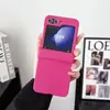 Adecuado para Samsung Galaxy Z Flip7/6/5/4/3 Funda para Teléfono Móvil Pantalla Plegable Piel-Sintiente Bisagra Gradiente Todo Incluido