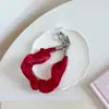 Pulsera de muñeca de organza con cristales de alta gama, cordón para funda de teléfono nuevo, estilo corto, llavero con dije para bolso de celebridad de internet para mujer