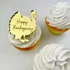 Decoración de Cupcakes de Acción de Gracias Estilo Ins Transfronterizo Adornos Decorativos para Pasteles Suministros para Fiestas Acrílico