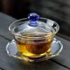 Xícara de Chá Gaiwan Esmaltada Colorida Vidro de Alto Borossilicato Sancai Tigela de Chá Gaiwan Conjunto de Chá Kung Fu Doméstico Fabricante Atacado