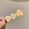 Horquilla de estrella de mar amarilla dulce, combina con todo, nueva, elástica, duradera, para niñas, sin pelo, combina con todo.