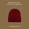 Gorro de Punto Transfronterizo con Logo Casual para el Frío Jacquard Bordado Gorro de Lana Multicolores Cálido y a Prueba de Frío para Hombres