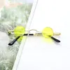 Novos Óculos de Sol Redondos Retro com Armação Ultra Pequena Mini Celebridade da Internet Óculos de Sol Estilo de Rua Armação Redonda Pequena Óculos de Príncipe Masculino Tendência