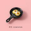 Simulación de comida grande, juego de tarta de huevo, palitos de masa frita, langosta, accesorios de resina, bricolaje, juego de comida creativo, pegatinas para refrigerador, adornos