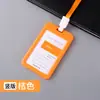 Directo de fábrica portatarjeta de trabajo transparente de doble cara portatarjeta de plástico para estudiante para autobús credencial de identificación para empleado para feria comercial