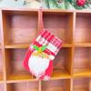 Suministros de Decoración Navideña Muñeco de Papá Noel Calcetines Pequeños Colgante para Árbol de Navidad Bolsa de Regalo de Navidad Bolsa de Dulces