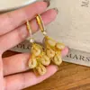 Pendientes de Diamante Brillante y Hoja de Oro Estilo Nuevo 2025 para Mujer, Pendientes de Alta Gama y Elegantes, Pendientes Súper Bonitos, Únicos y Hermosos