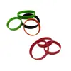 Pulsera de silicona al por mayor de fábrica Correa de muñeca deportiva simple Banda de pulsera plana de silicona suave impermeable Decoración para la mano