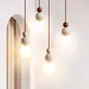 Luminária pendente de cabeceira de quarto vintage em estilo retrô wabi-sabi, travertino amarelo, adequada para pousadas, hotéis e restaurantes, da fábrica de iluminação Zhongshan