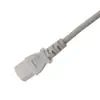 Cable de alimentación de CA de tres clavijas, blanco, estándar europeo, certificado CE, PVC Ho5Vv-F, enchufe C13, cable para cocina de inducción