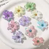 Adornos de Flores Acrílicas Franceses de Gradiente de Dos Tonos para Iris Parches Accesorios para Aretes DIY Accesorios para Llaveros