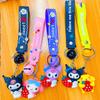 Llavero de Silicona con Dibujo Animado de Gato Kt de Moda Accesorio de Muñeca Kuromi 3D Creativo Colgante Pequeño Llavero Barato