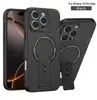 Adequado para Oppo Reno15 Capa Magnética para Celular com Textura de Pele A6X com Suporte Anti-Queda Realme C85 Capa Protetora