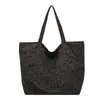 Nova bolsa tote de lona com estampa de leopardo retrô 2026, grande capacidade, bolsa de ombro, versátil para o trabalho e uso casual