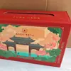 Caixa de Presente Mooncake Caixa de Embalagem de Papelão Caixa de Armazenamento Dobrável de Papel Ondulado com Design Fácil de Dobrar