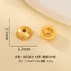 Pingente Pequeno Mantra de Seis Palavras, Pingente com Zircônia Banhado a Ouro Prata 925, Acessório para Pulseira de Contas de Oração Budista DIY