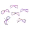 Acrílico Transparente Colorido Lazo Cuentas DIY Hecho a Mano Accesorios Cadena para Teléfono Móvil Colgante para Llaves Accesorios de Decoración