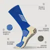 Meias personalizadas para comércio exterior, meias de futebol de tubo longo e alta elasticidade com sola atoalhada, absorventes de choque, antiderrapantes, respiráveis para esportes de corrida