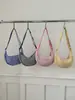 Bolso Dumpling de Cuadros Ligero de Moda Estilo Japonés Bolso Cruzado Simple Casual de Media Luna para Mujer Versátil para el Trabajo de un Solo Hombro Pequeño Bolso Cruzado