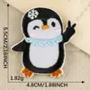 Parche Bordado Autoadhesivo Original de la Fábrica Fuente, Parche de Pingüino Lindo de Dibujos Animados, Accesorios para Ropa, Parche de Tela Bordada para Zapatos y Sombreros