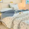 Juego de Cubrecama de Algodón Lavado Modelo Nuevo 2026, Juego de Tres Piezas Acolchado para Cama Tatami Grado Materno e Infantil, Adecuado para Todas las Estaciones