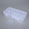 Caja de Almacenamiento de Plástico Transparente Desmontable Grande de 12 Compartimentos para Gomas Elásticas, Cuentas, Tornillos, Herramientas de Ferretería y Accesorios Caja de PP